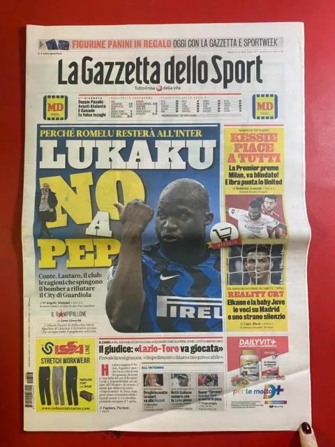 La Gazzetta Dello Sport 13-3-2021 Lukaku Inter , Luna Rossa , Vezzali