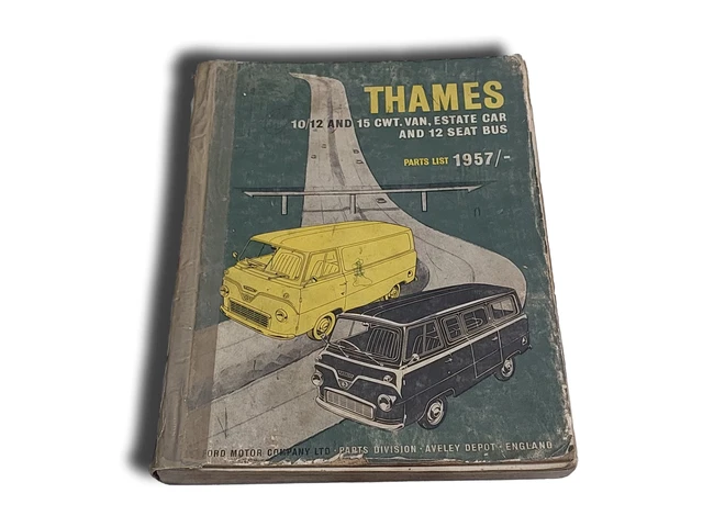FORD THAMES VAN truck 400e 1957 parts list Workshop Owners