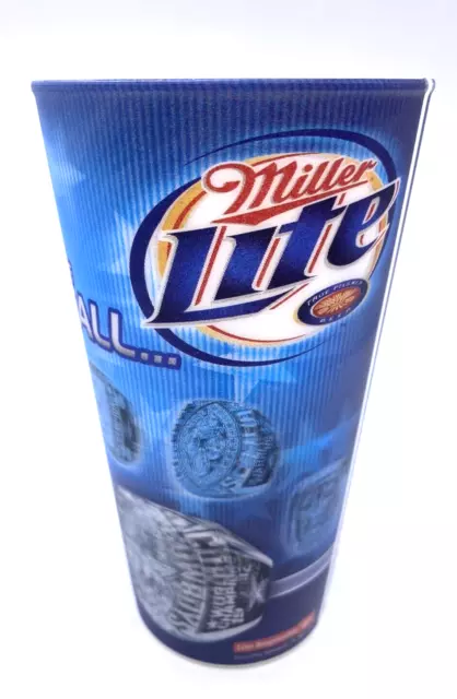 1992 Dallas Cowboys Holographic Cup Miller Lite Hard Plastic Greatest Team Vtg