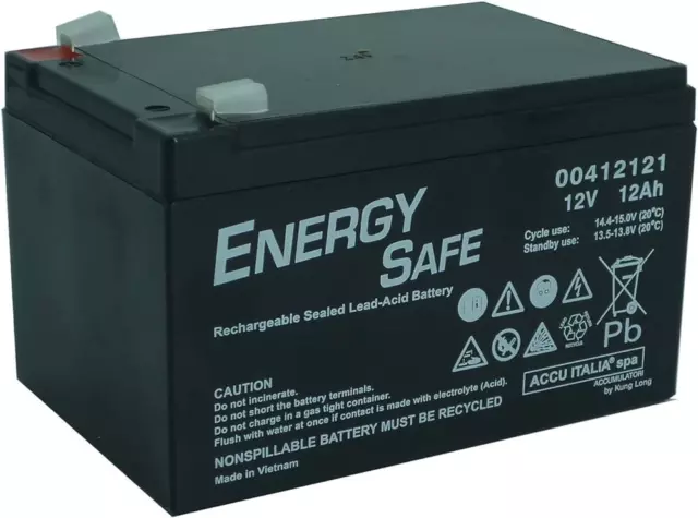 Batterie au plomb AGM VRLA série Energy Safe 12V 12Ah C20 (F2) 00412121
