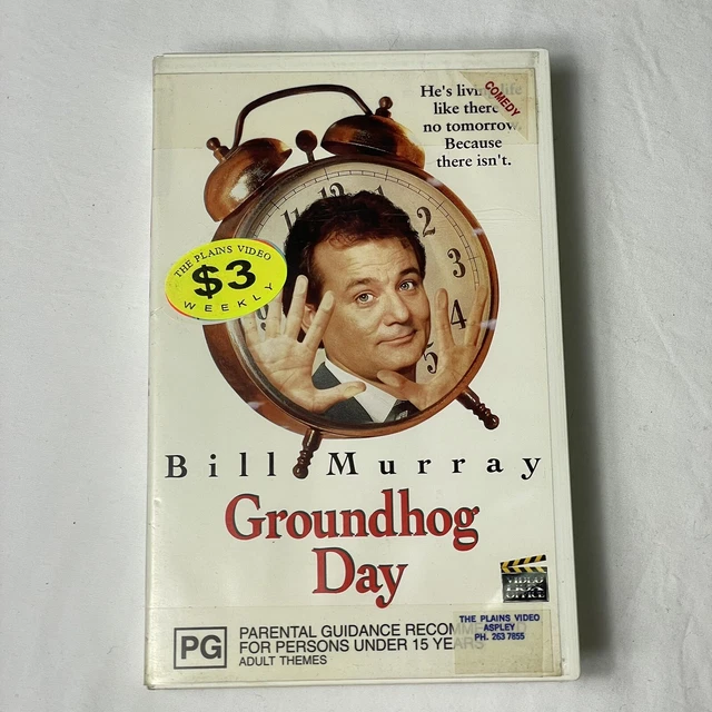 GROUNDHOG DAY [VHS] Video Box Office Tape Bill Murray 1993 Comedy $34. ...