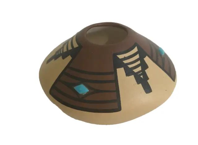 Vintage Navajo Hopi Toad Pottery Bowl