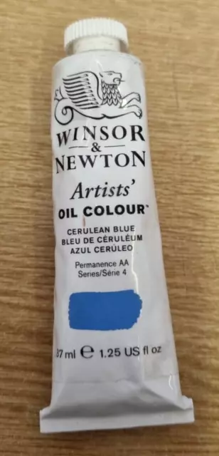 Pintura al óleo azul cerúleo de 37 ml de Winsor & Newton para artistas serie 4 - nuevo