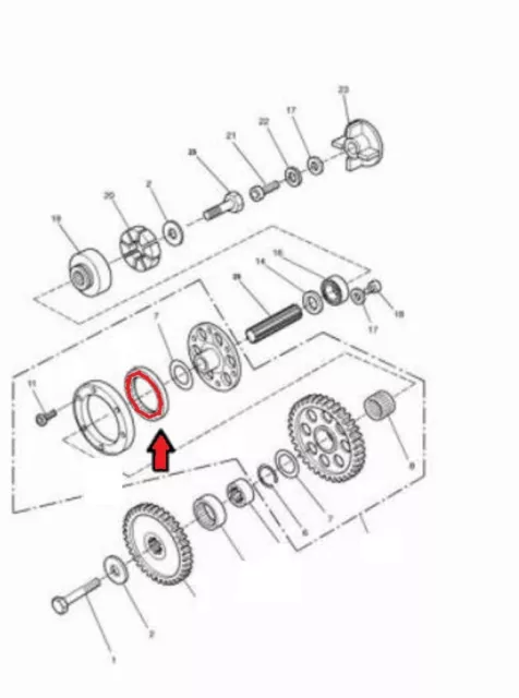 TRIUMPH Speed Triple 885 955 Sprint RS ANLASSER-FREILAUF starter clutch T1221035 2