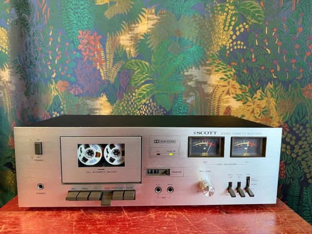 Platine Cassette SCOTT 665DM – Modèle Rare, état Fonctionnel, Look Vintage, électronique Rétro