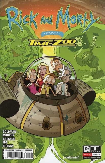 Rick and Morty Presents Time Zoo #1 2023 Derek Fridolfs Var Cover B Oni Press