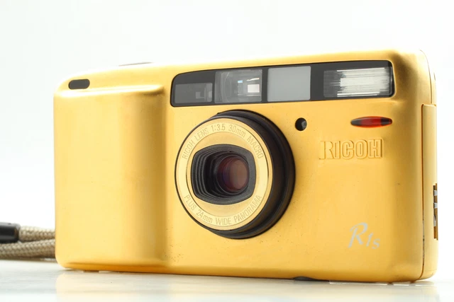 LCD Works [Near MINT] Ricoh R1s Gold 35mm Point & Shoot Film Camera From JAPAN