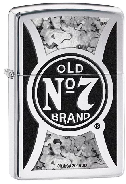Original ZIPPO Feuerzeug Jack Daniels Old No7 BRAND High Polished 60002830 NEU!