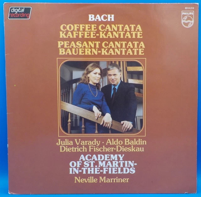 ACADEMY ST MARTIN Fields, Marriner, Varady LP BACH Coffee & Peasant