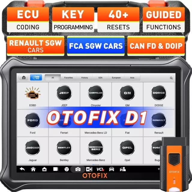 2024 OTOFIX D1 Profi OBD2 Diagnosegerät Scanner ALLE SYSTEM ECU Key Coding TPMS