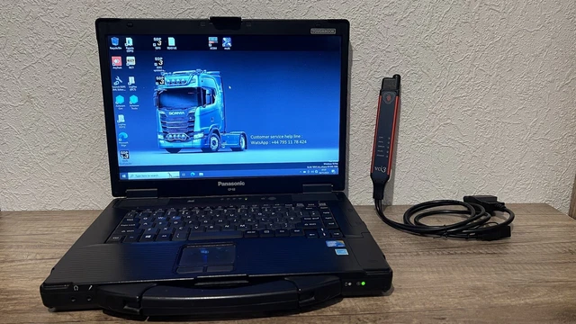 Scania Diagnostic Toughbook resistente Cf 52, SSD, 2.55.1 e VCI 3