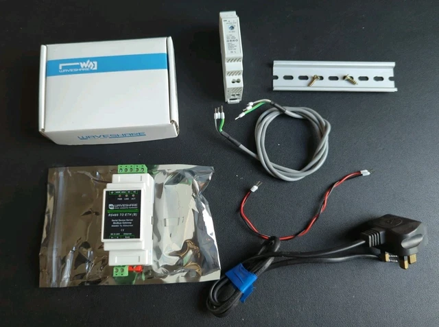 WAVESHARE INDUSTRIAL SERIAL Server RS485 to RJ45 Ethernet TCP/IP ...