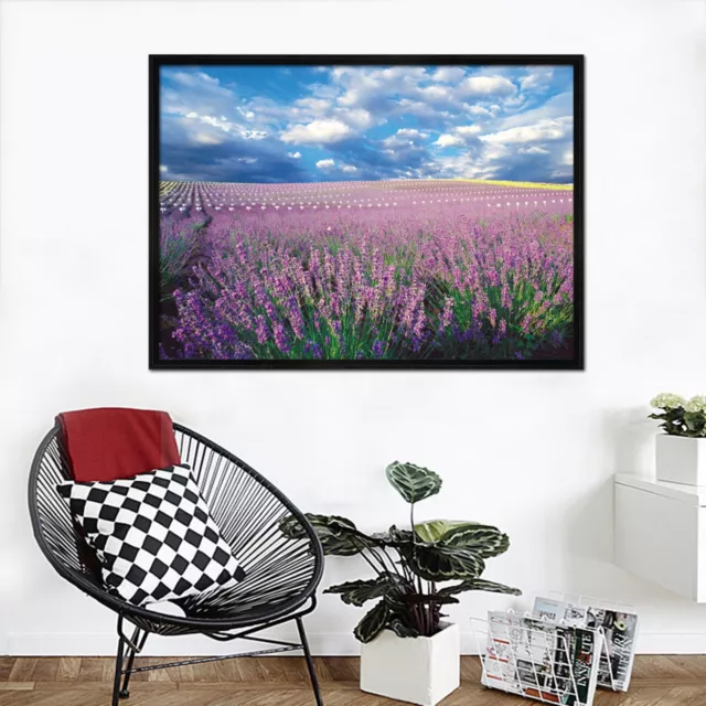 3D Lavender Field 6 Framed Poster Home Decor Print Painting Art AJ WALLPAPER