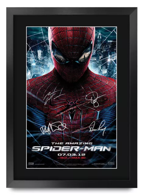 Amazing Spider-Man Andrew Garfield A3 Framed Poster Signed Print for Movie Fan