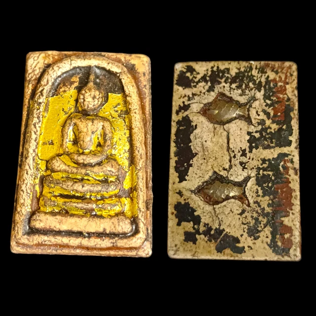 Phra Somdej Lp powder Amulet Thai Buddha Wealth Charm magi Talisman Wat Rakang