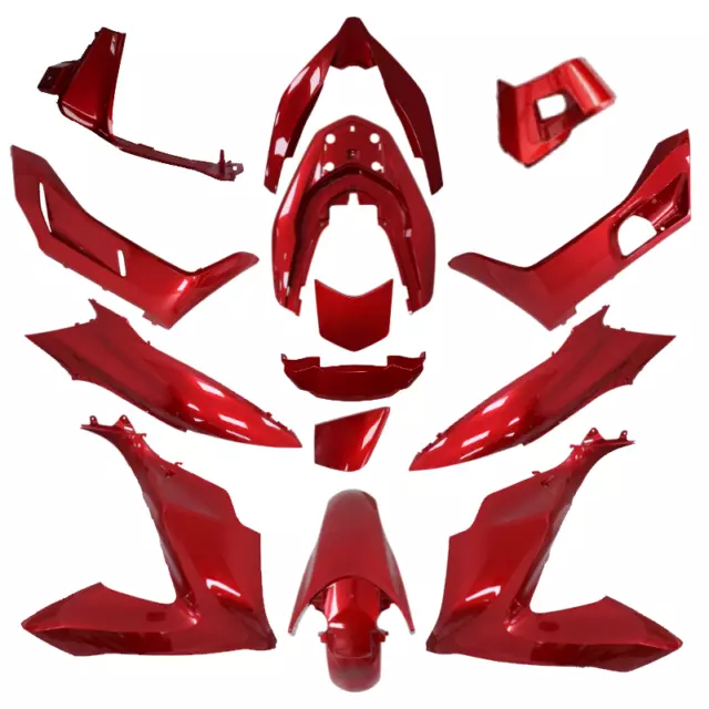 COMPLETE PANEL FAIRING SET Aftermarket to fit Honda PCX 125 2018 - 2020 RED
