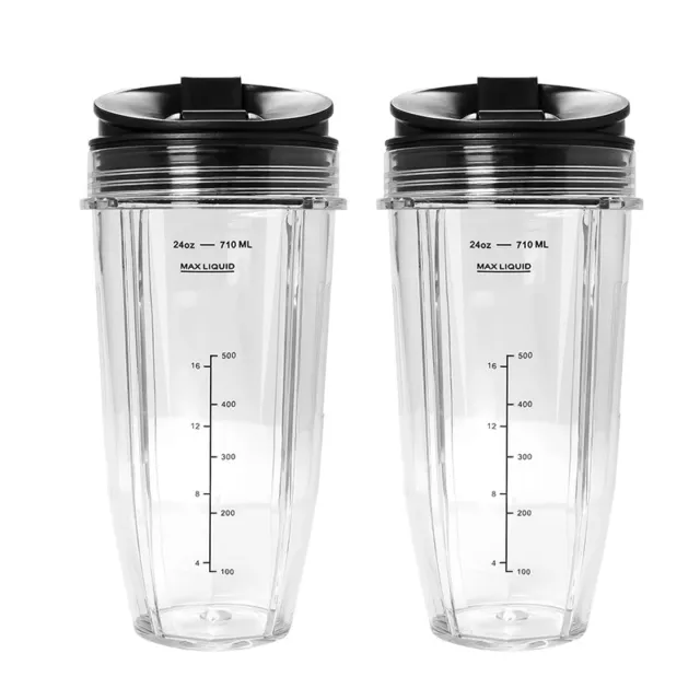 2 Pack Replacement 24Oz Cup with Spout Lid for   Auto IQ Series8054