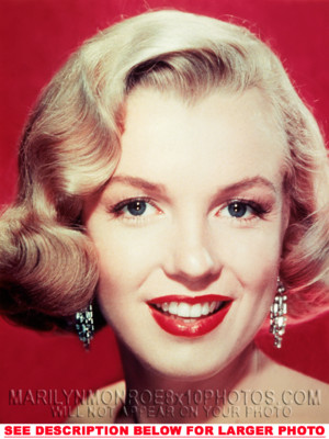 MARILYN MONROE BEAUTY UPCLOSE (1) RARE 8x10 PHOTO
