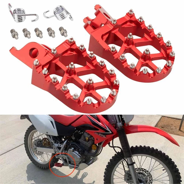 CNC Foot Pegs Rests Pedals For CR50 CR125 CR250 CR500  CRF250R X CRF450R CRF450X