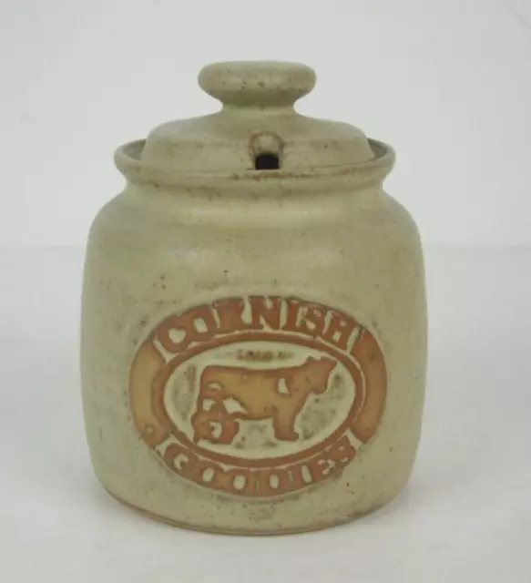 Tremar Pottery Vintage Cornish Goodies Pot Cornish Stoneware Condiment Pot VGC