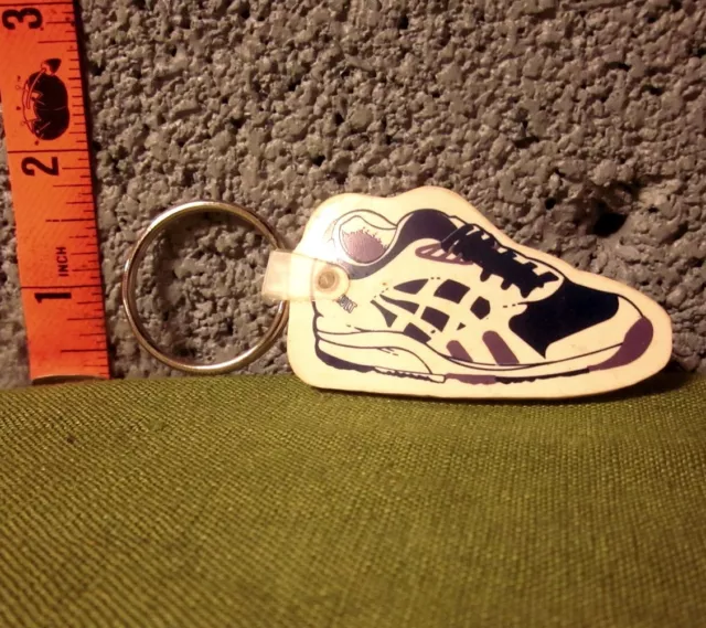 REEBOK SNEAKER purple tennis shoe 1990s athletic jogging keychain 2” fitness