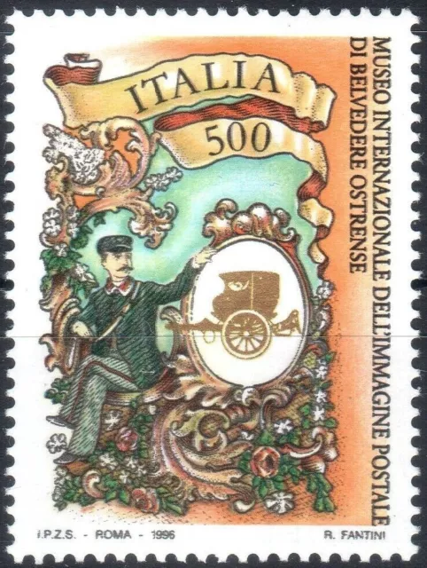 S47685 Italien MNH 1996 Museum Bild Postwagen 1v