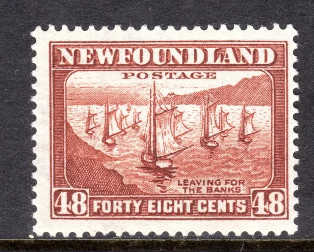 Newfoundland Scott #199 VF Unused 1938 48 C Fishing Fleet Leaving for the Banks