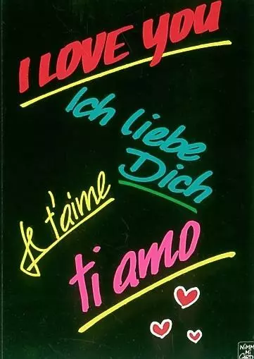 Spruch-AK ·  I LOVE YOU, Ich liebe Dich, .....