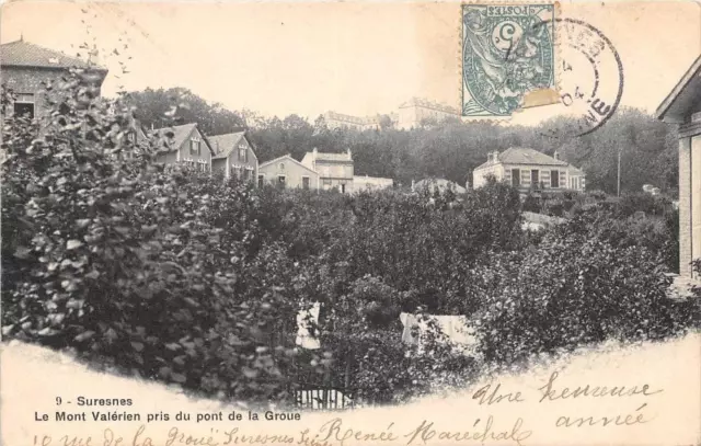 CPA 92 SURESNES LE MONT VALERIEN (back not divided)