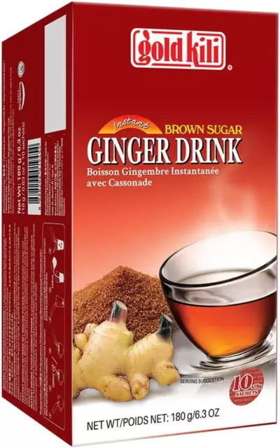 Gold Kili Instant Brown Sugar Ginger Drink Powder 180 G