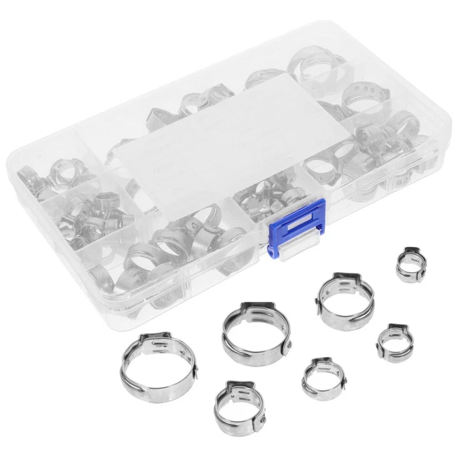 Fascette Regolabili 130 Morsetti Per Tubi In Acciaio Inox Regolabili A Vite Senza Fine Assortimento N 324739 - Foto 5