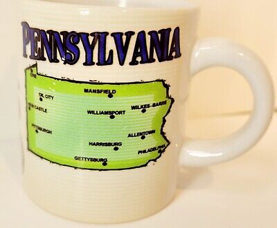Expresso Cuppa Mug Pennsylvania White Keystone State Coffee Cup