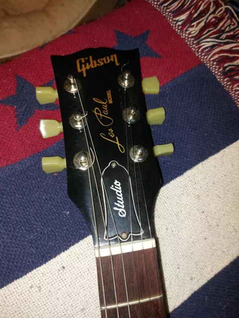 2016 Black Gibson Les paul studio guitar
