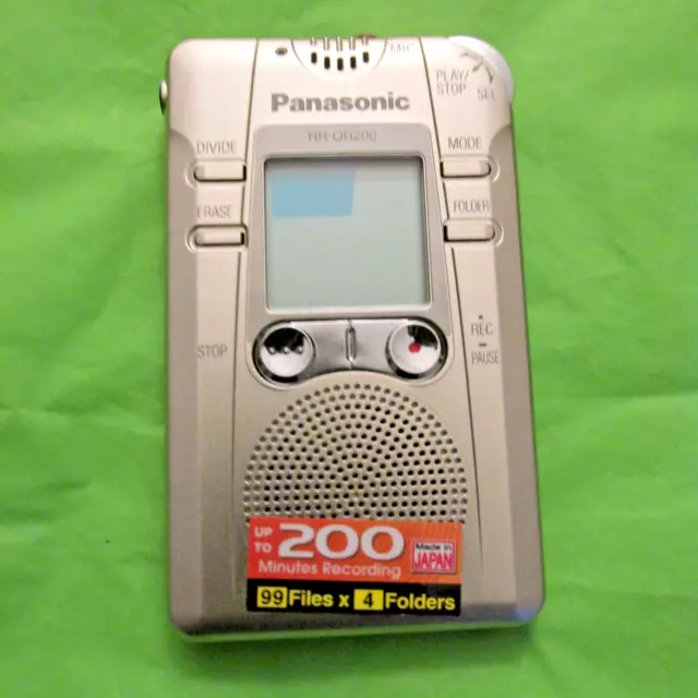 Panasonic Digital IC Recorder Electronic Voice Phenomena Ghost Hunting RR-QR200