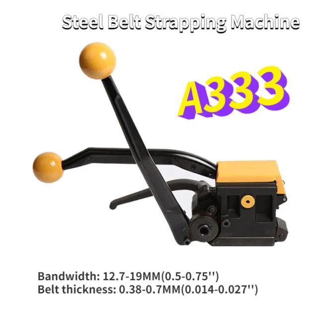 Packaging Tool Pneumatic Machine Manual Buckle Free Steel Belt Strapping A333