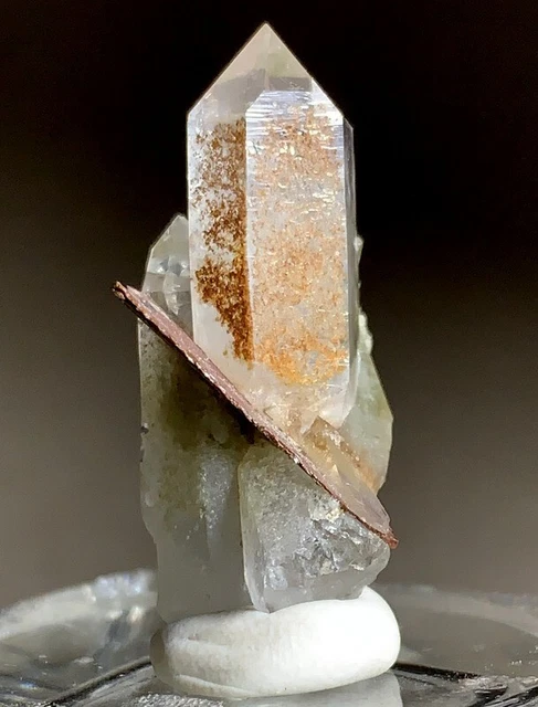 Rare brookite with quartz from Baluchistan Pakistan.35ct