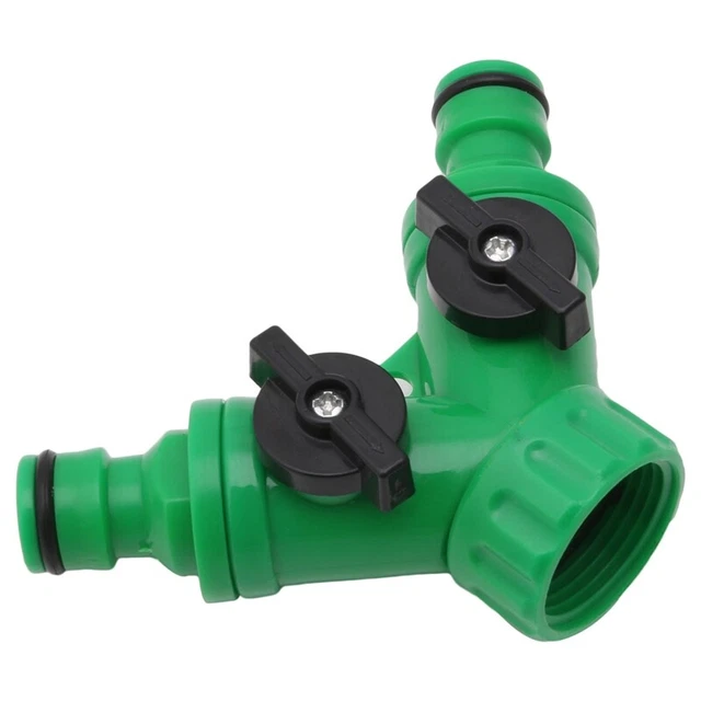 GARDEN 2WAY ADAPTER Y Tap Connector Fitting Switch Irrigation Hose