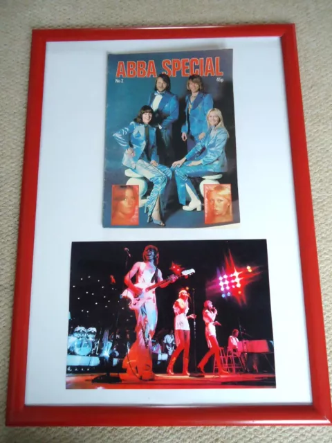 Abba Special No 2 1977 Uk 32 Page Magazine Collectible V Rare + Abba Gig Photo