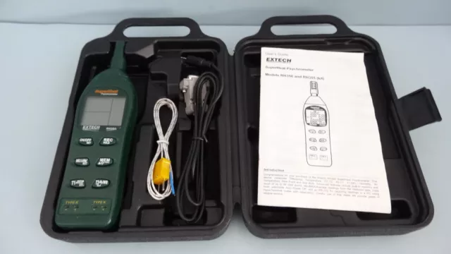 Extech Superheat Psychometer RH350 with CASE, PROBE AND CABLE #1