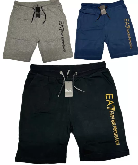 Emporio Armani Ea7 Pure Soft Terry Cotton Sweat Shorts Up To 75% Sale