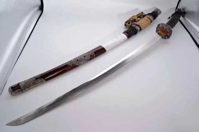 Katana Japanese sword 67.27cm blade made by Soji Naohide Keio 2 (1866) Koshirae