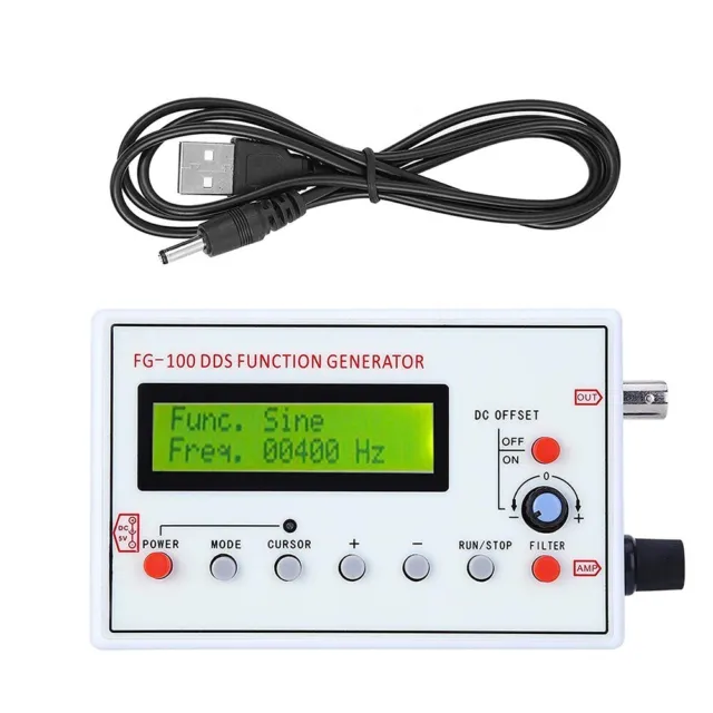 Signalgenerator Gute Genauigkeit Quadratwelleausgang USB -Ladung DDS -Funktion