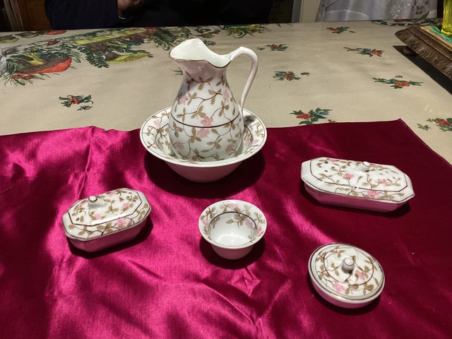Service De Table Miniature Trèfle émaillé Pour Poupée Ancienne – Occasion