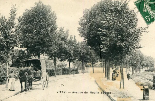 Carte VITRY SUR SEINE Avenue du Moulin Saquet