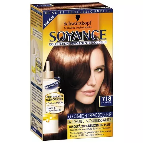 Schwarzkopf Diadem Seiden-Color-Creme Stufe 3, 718 Haselnuß 3er Pack