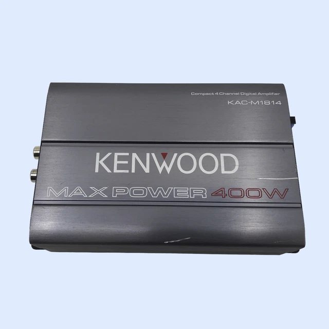 KENWOOD KACM1814 COMPACT 4Channel Car Stereo Amplifier Only U3522