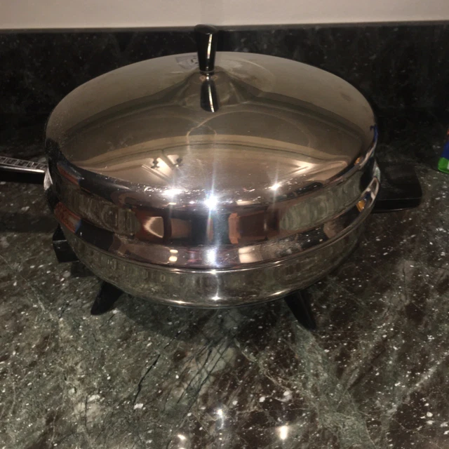 FARBERWARE 12& ELECTRIC Skillet Frying Pan 312B Stainless Steel with