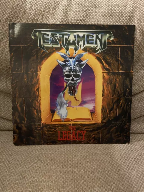 TESTAMENT  - THE LEGACY  Rare vintage VINYL LP 1987 .  Thrash Death Metal
