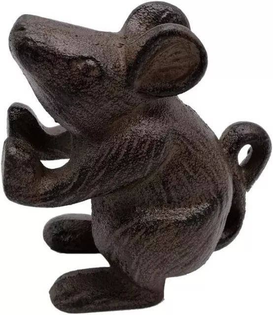 Comfy Hour Antique and Vintage Animal Collection Cast Iron Mouse Door Stopper