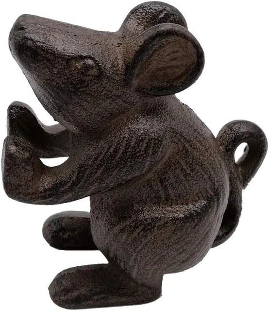 Comfy Hour Antique and Vintage Animal Collection Cast Iron Mouse Door Stopper